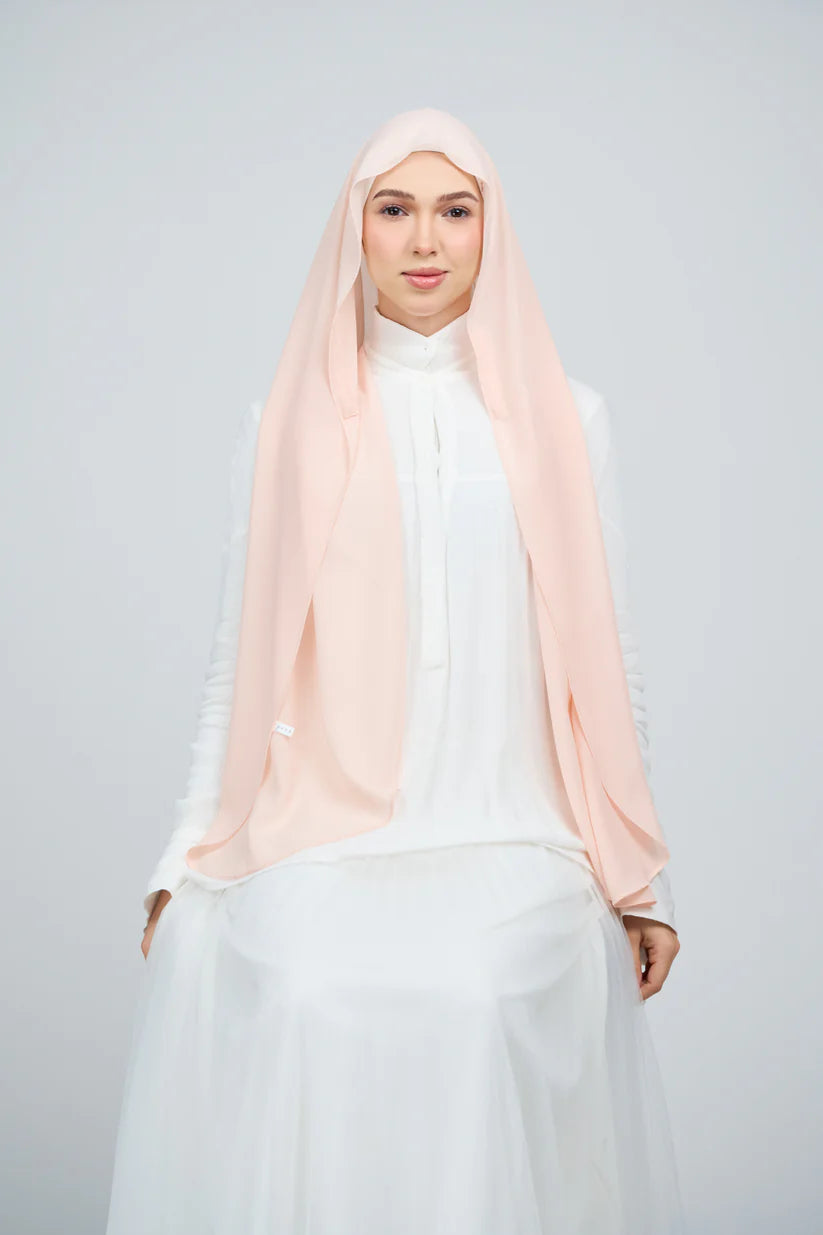 [★New] HoodX Curve [Pearl Chiffon] in Malibu Peach