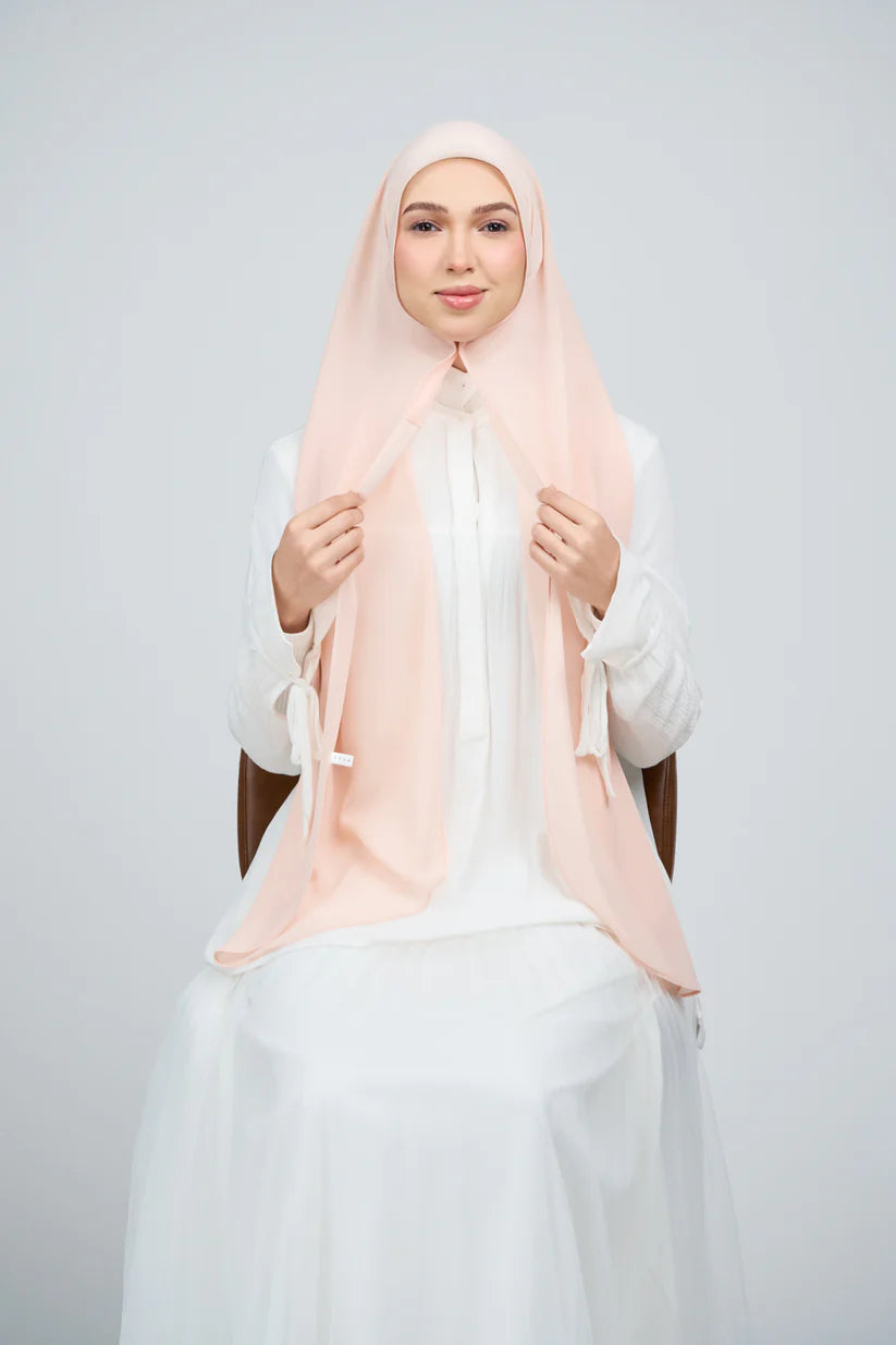 [★New] HoodX Curve [Pearl Chiffon] in Malibu Peach