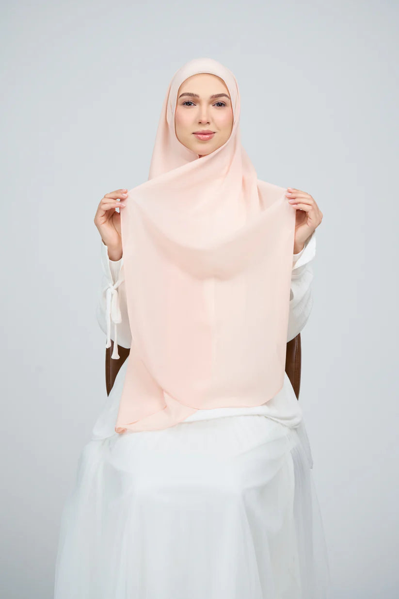 [★New] HoodX Curve [Pearl Chiffon] in Malibu Peach