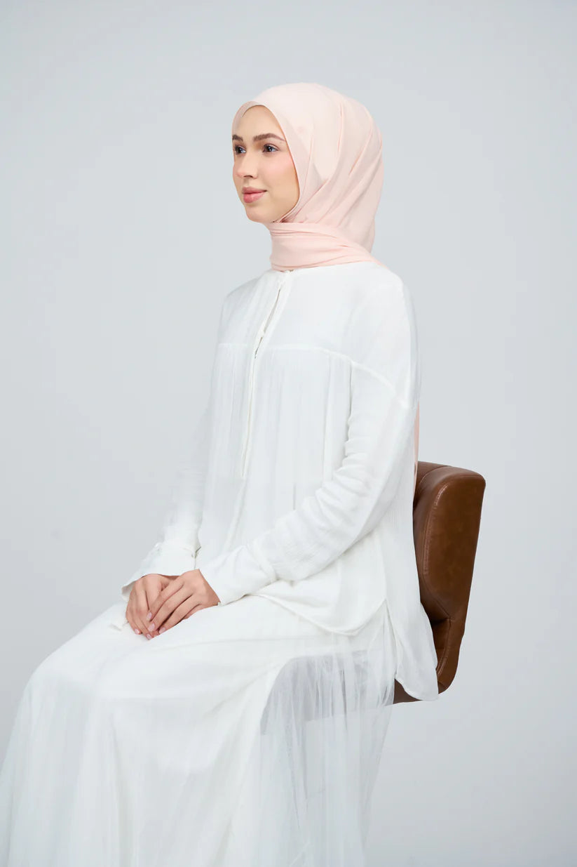 [★New] HoodX Curve [Pearl Chiffon] in Malibu Peach