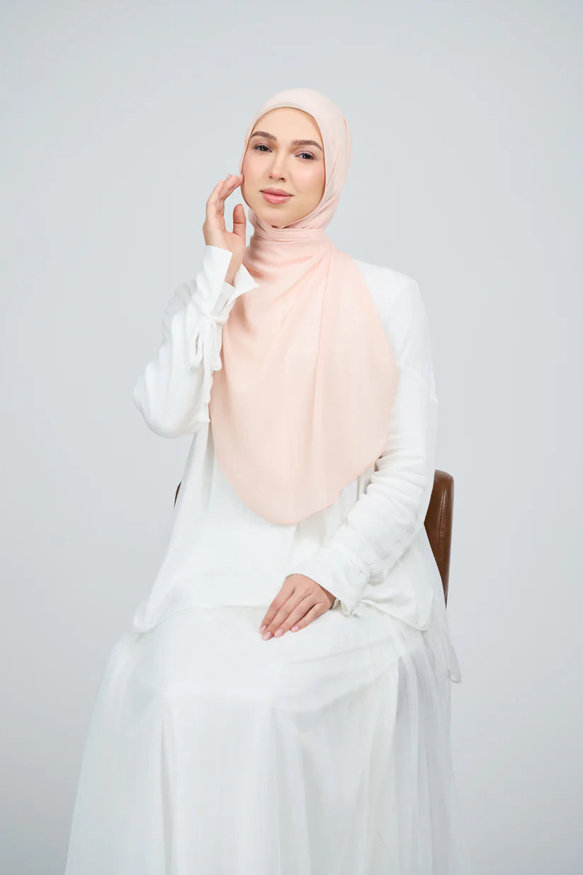 [★New] HoodX Curve [Pearl Chiffon] in Malibu Peach