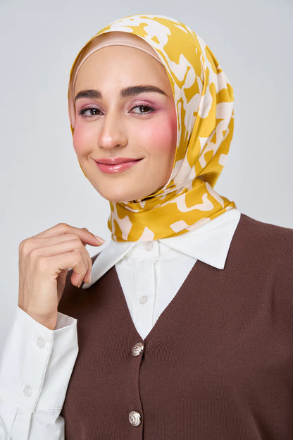 [★New] HoodX Luxe Printed Set in Marigold