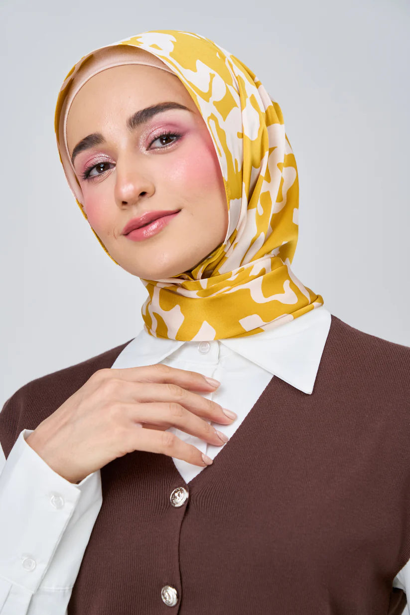 [★New] HoodX Luxe Printed Set in Marigold