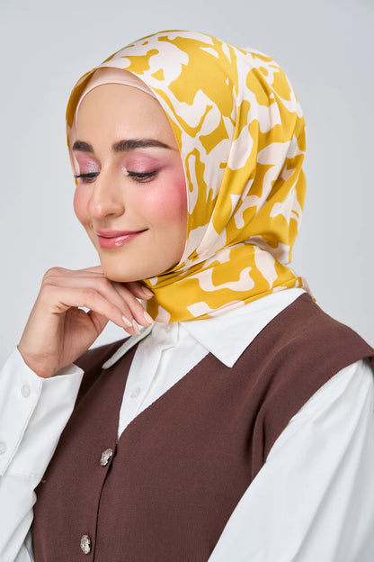 [★New] HoodX Luxe Printed Set in Marigold