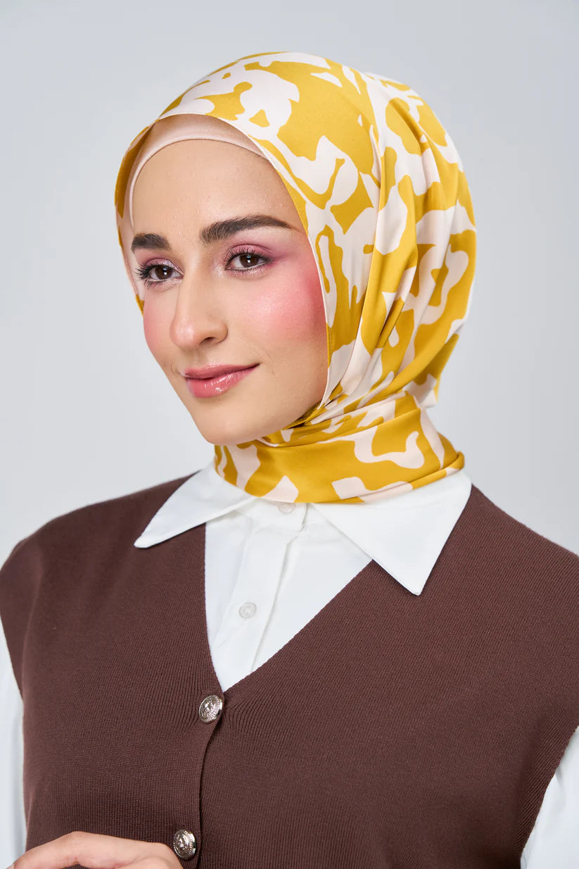 [★New] HoodX Luxe Printed Set in Marigold