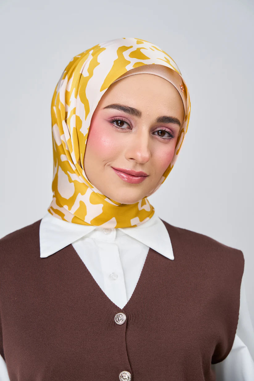 [★New] HoodX Luxe Printed Set in Marigold