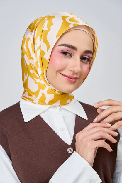 [★New] HoodX Luxe Printed Set in Marigold