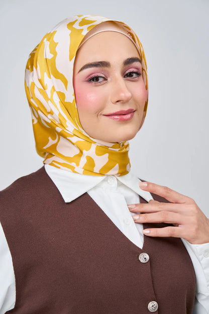 [★New] HoodX Luxe Printed Set in Marigold