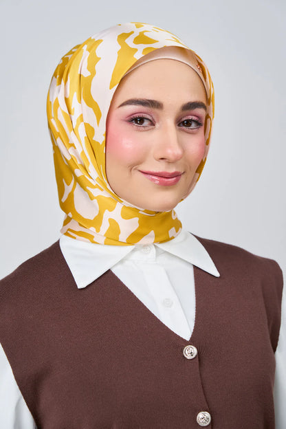[★New] HoodX Luxe Printed Set in Marigold