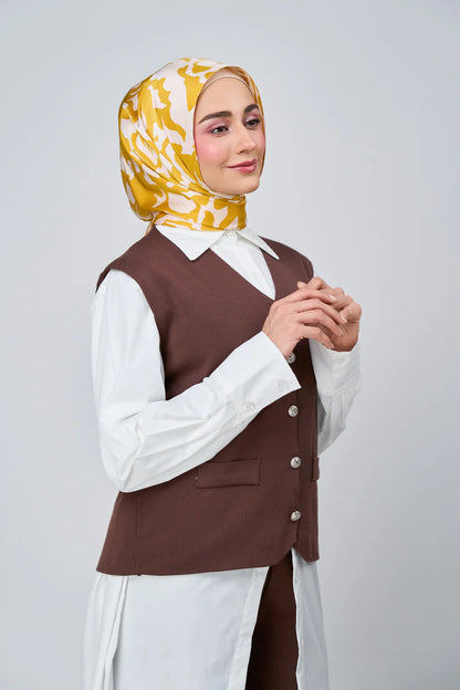 [★New] HoodX Luxe Printed Set in Marigold