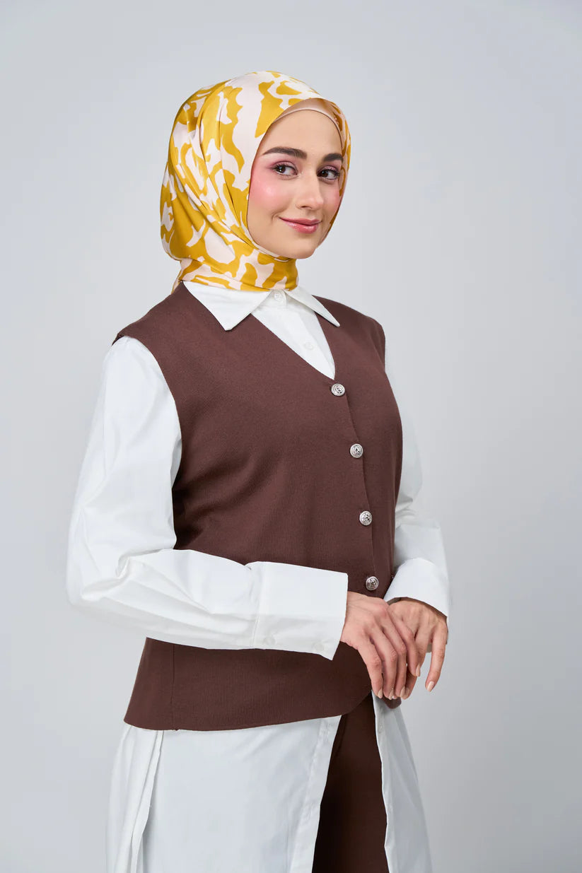 [★New] HoodX Luxe Printed Set in Marigold