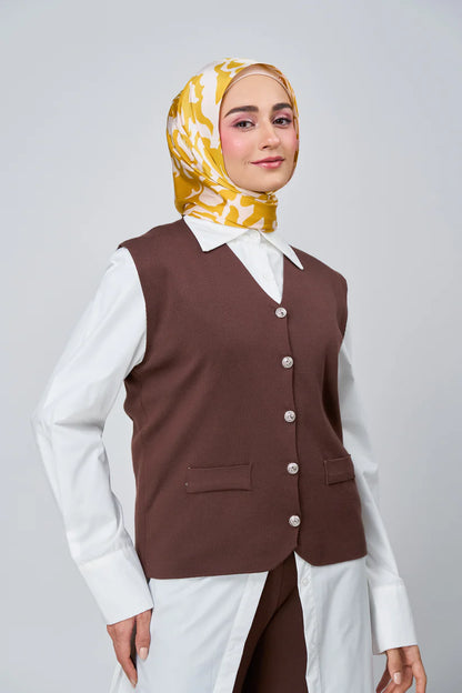 [★New] HoodX Luxe Printed Set in Marigold