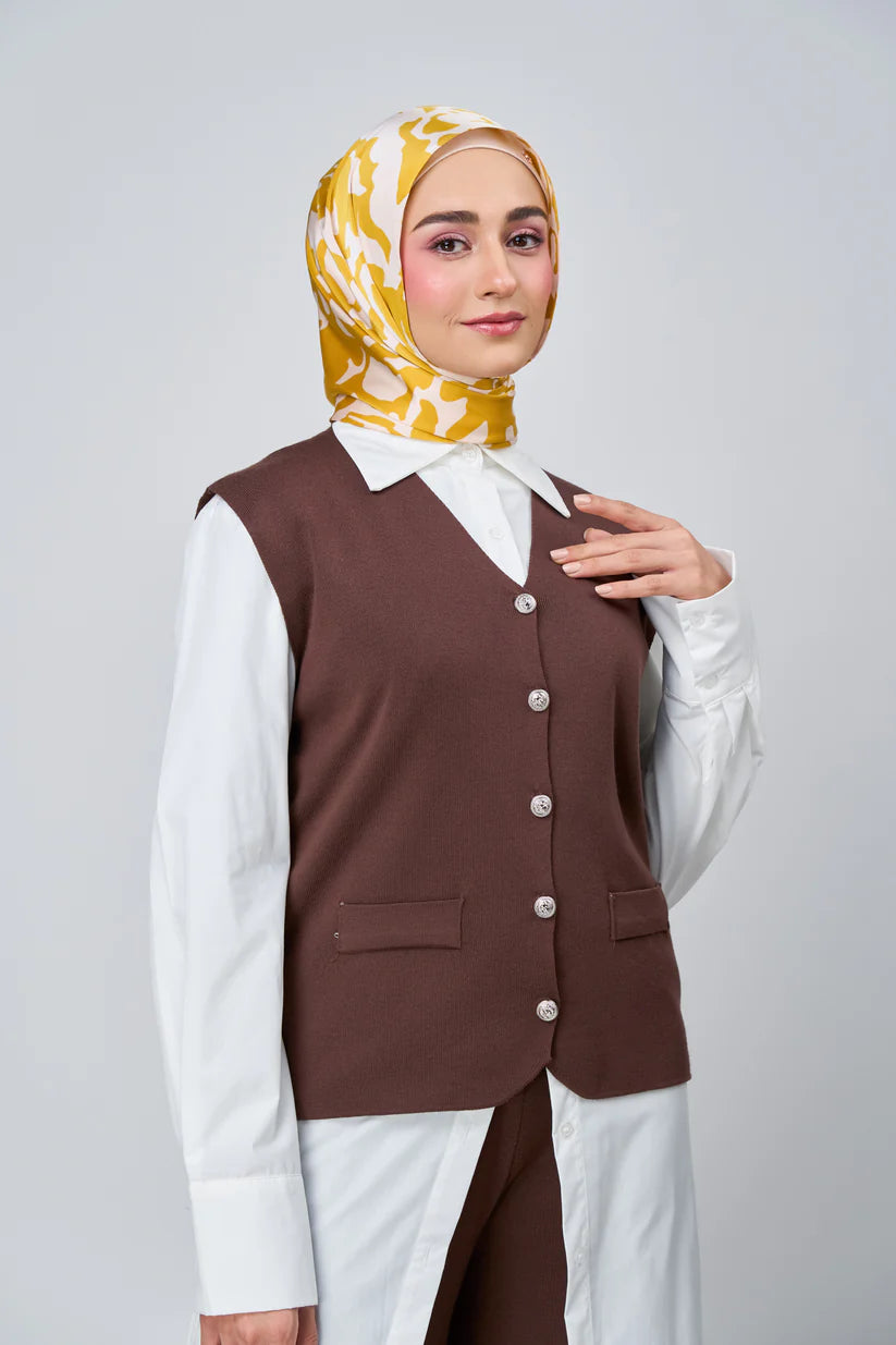 [★New] HoodX Luxe Printed Set in Marigold