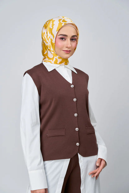 [★New] HoodX Luxe Printed Set in Marigold