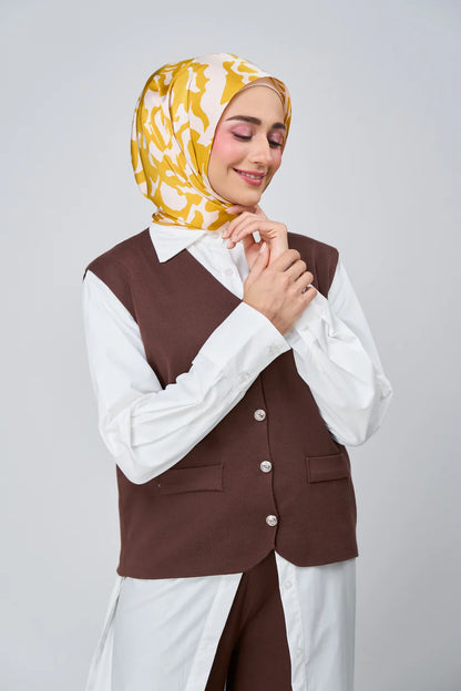 [★New] HoodX Luxe Printed Set in Marigold