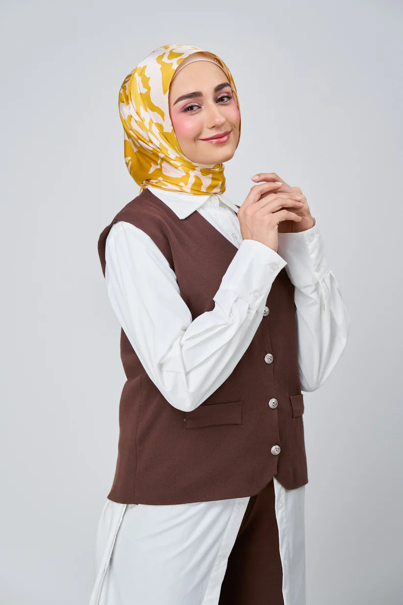 [★New] HoodX Luxe Printed Set in Marigold