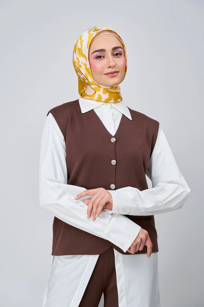 [★New] HoodX Luxe Printed Set in Marigold