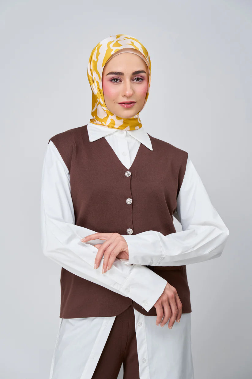 [★New] HoodX Luxe Printed Set in Marigold