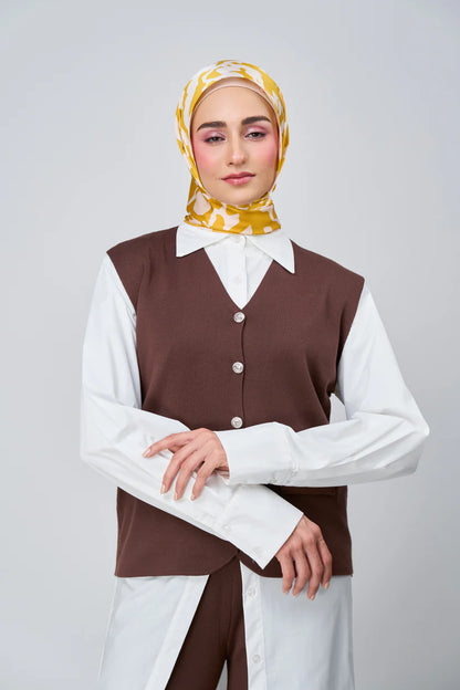 [★New] HoodX Luxe Printed Set in Marigold