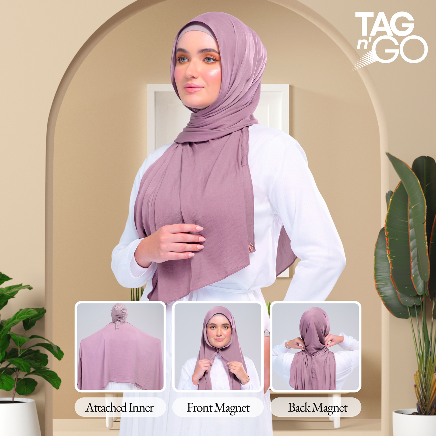 Instant Eden Tag & Go in Dusty Mauve