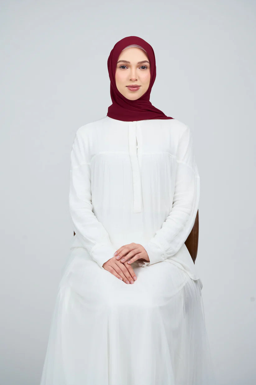 [★New] HoodX Curve [Pearl Chiffon] in Merlot