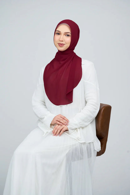 [★New] HoodX Curve [Pearl Chiffon] in Merlot