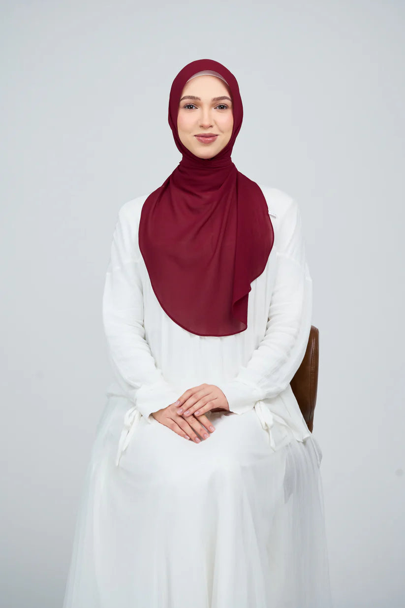 [★New] HoodX Curve [Pearl Chiffon] in Merlot