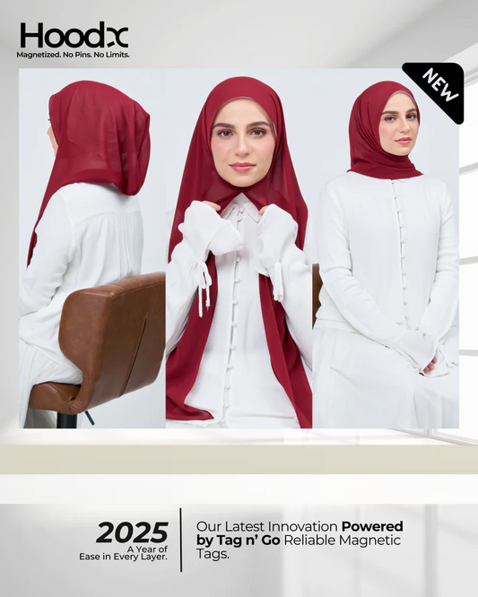 [★New] HoodX in Merlot Red