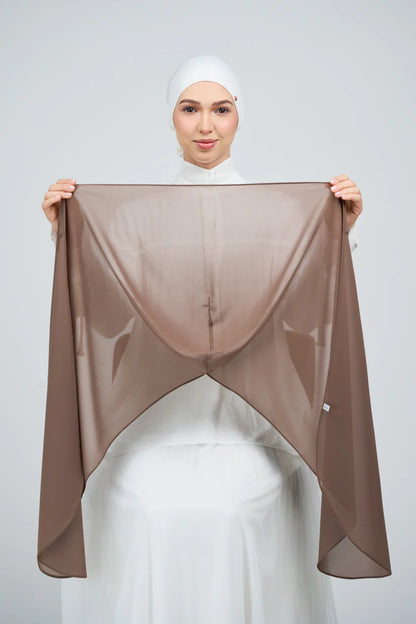 [★New] HoodX Curve [Pearl Chiffon] in Mocha