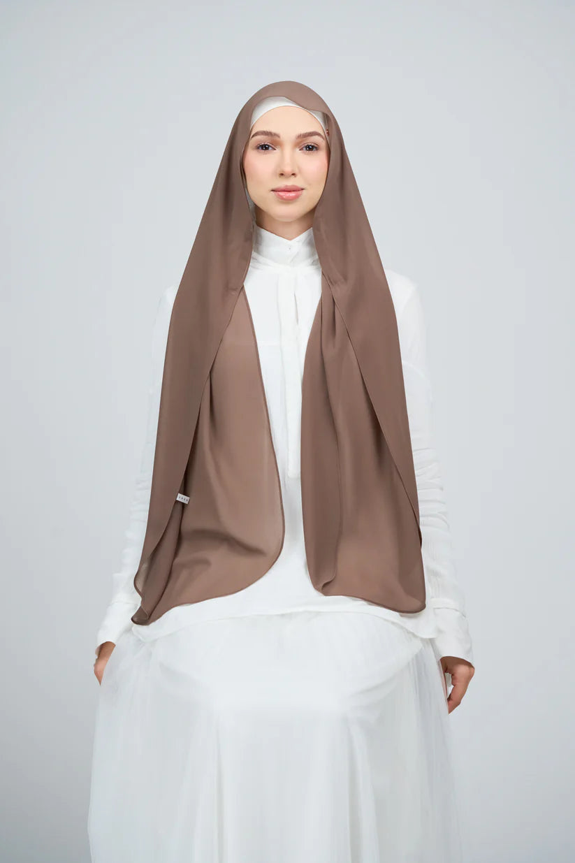 [★New] HoodX Curve [Pearl Chiffon] in Mocha