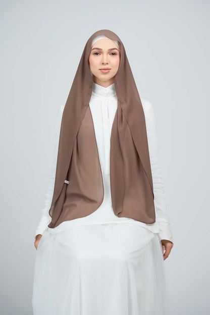 [★New] HoodX Curve [Pearl Chiffon] in Mocha