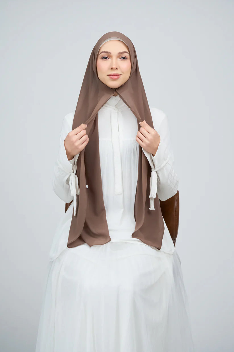 [★New] HoodX Curve [Pearl Chiffon] in Mocha