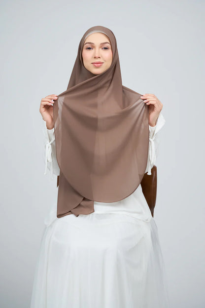 [★New] HoodX Curve [Pearl Chiffon] in Mocha