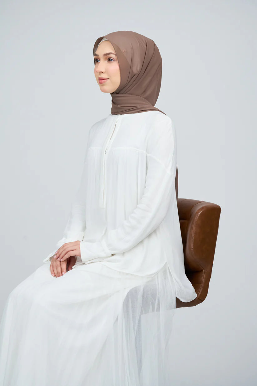 [★New] HoodX Curve [Pearl Chiffon] in Mocha