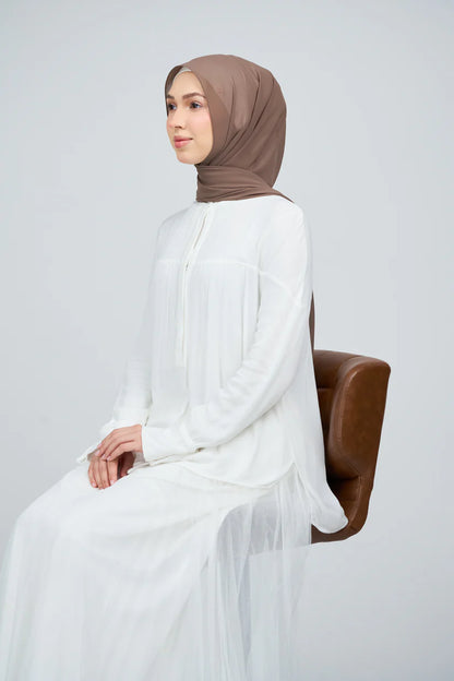 [★New] HoodX Curve [Pearl Chiffon] in Mocha