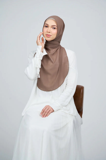 [★New] HoodX Curve [Pearl Chiffon] in Mocha
