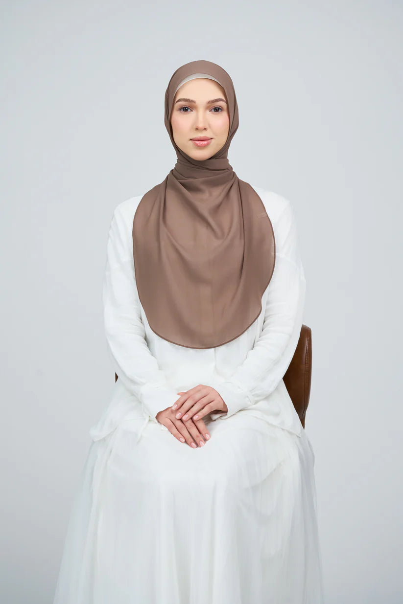 [★New] HoodX Curve [Pearl Chiffon] in Mocha