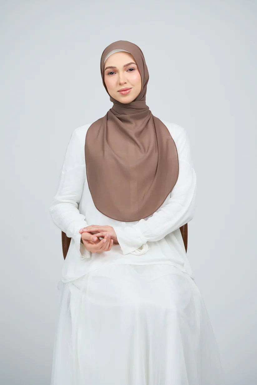 [★New] HoodX Curve [Pearl Chiffon] in Mocha