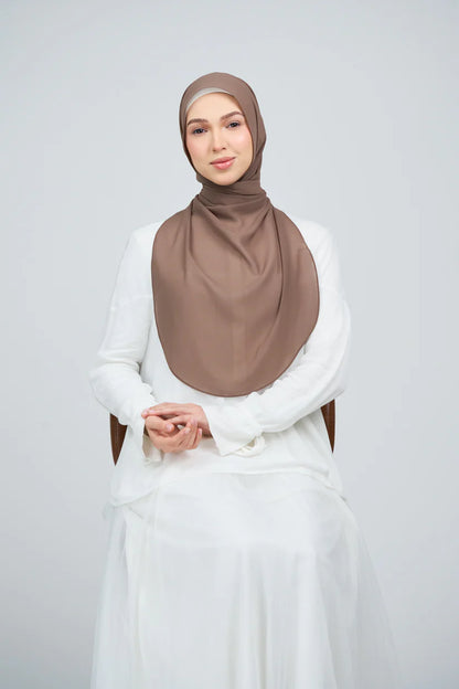 [★New] HoodX Curve [Pearl Chiffon] in Mocha