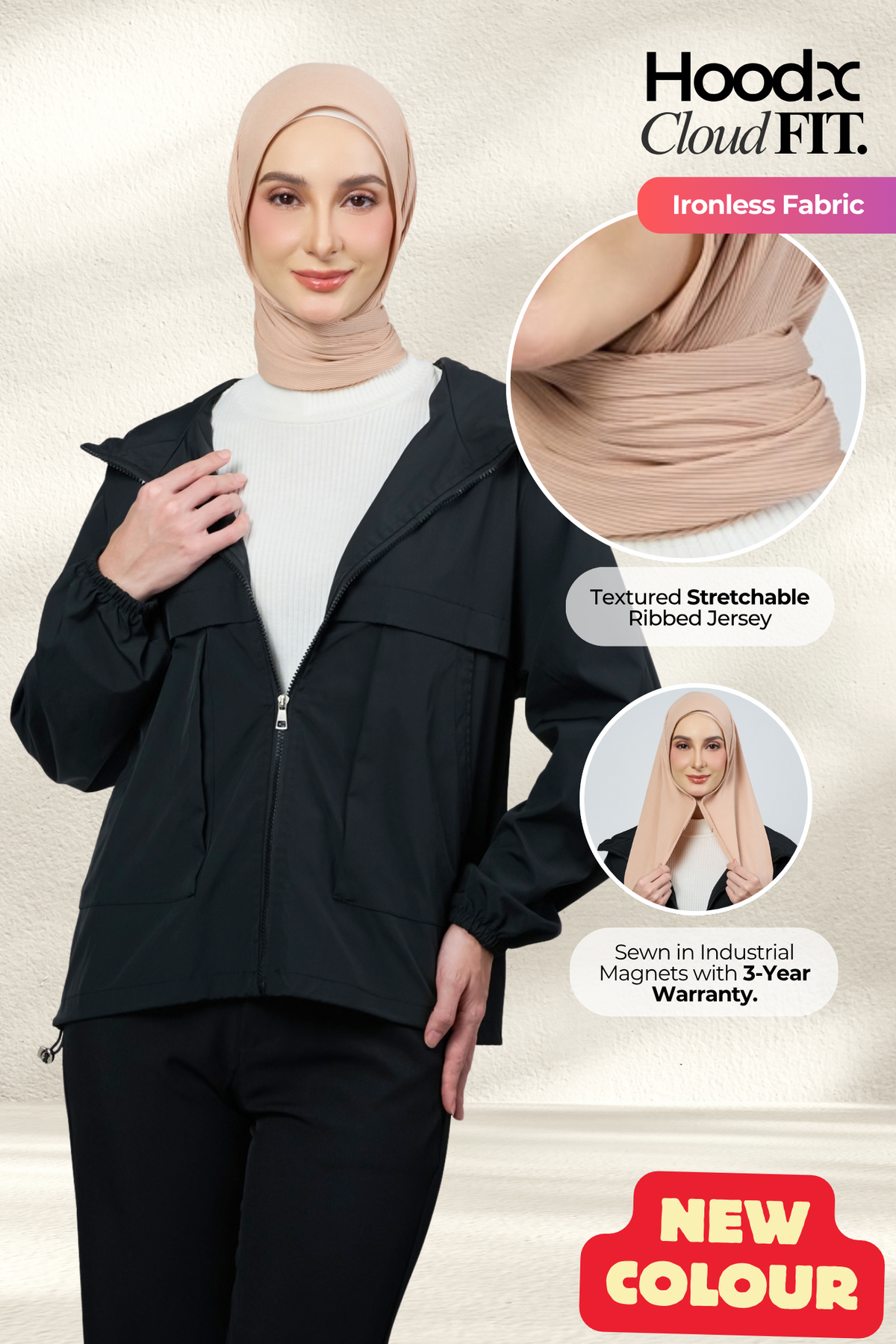 [★ New Colour] HoodX CloudFit in Chai