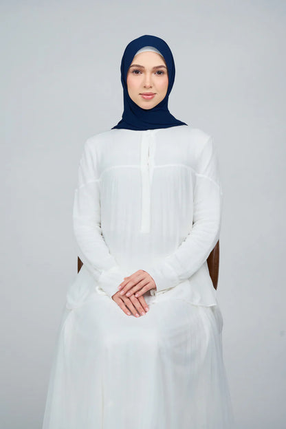 [★New] HoodX Curve [Pearl Chiffon] in Navy Blue