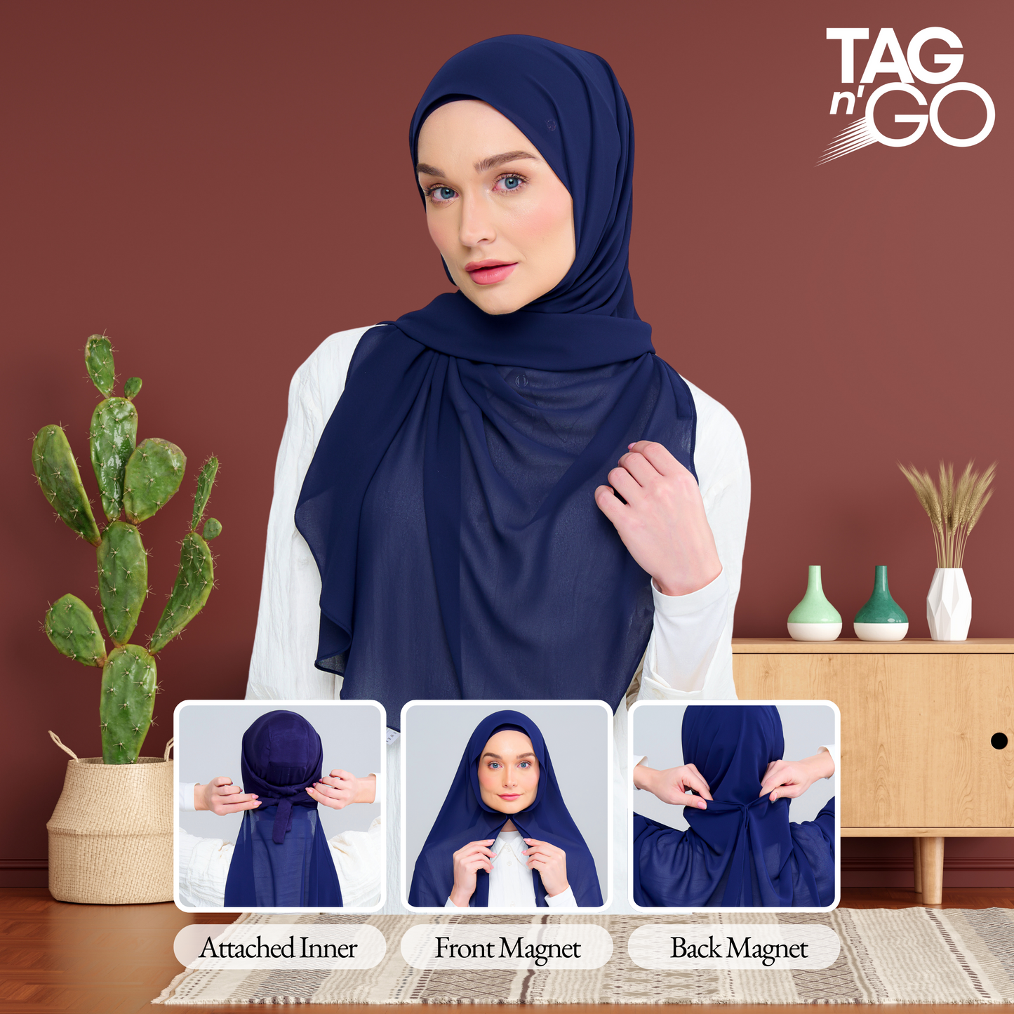 Instant Faith Tag n' Go in Navy Blue