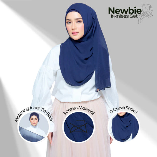 Newbie Ironless Set in Navy Blue