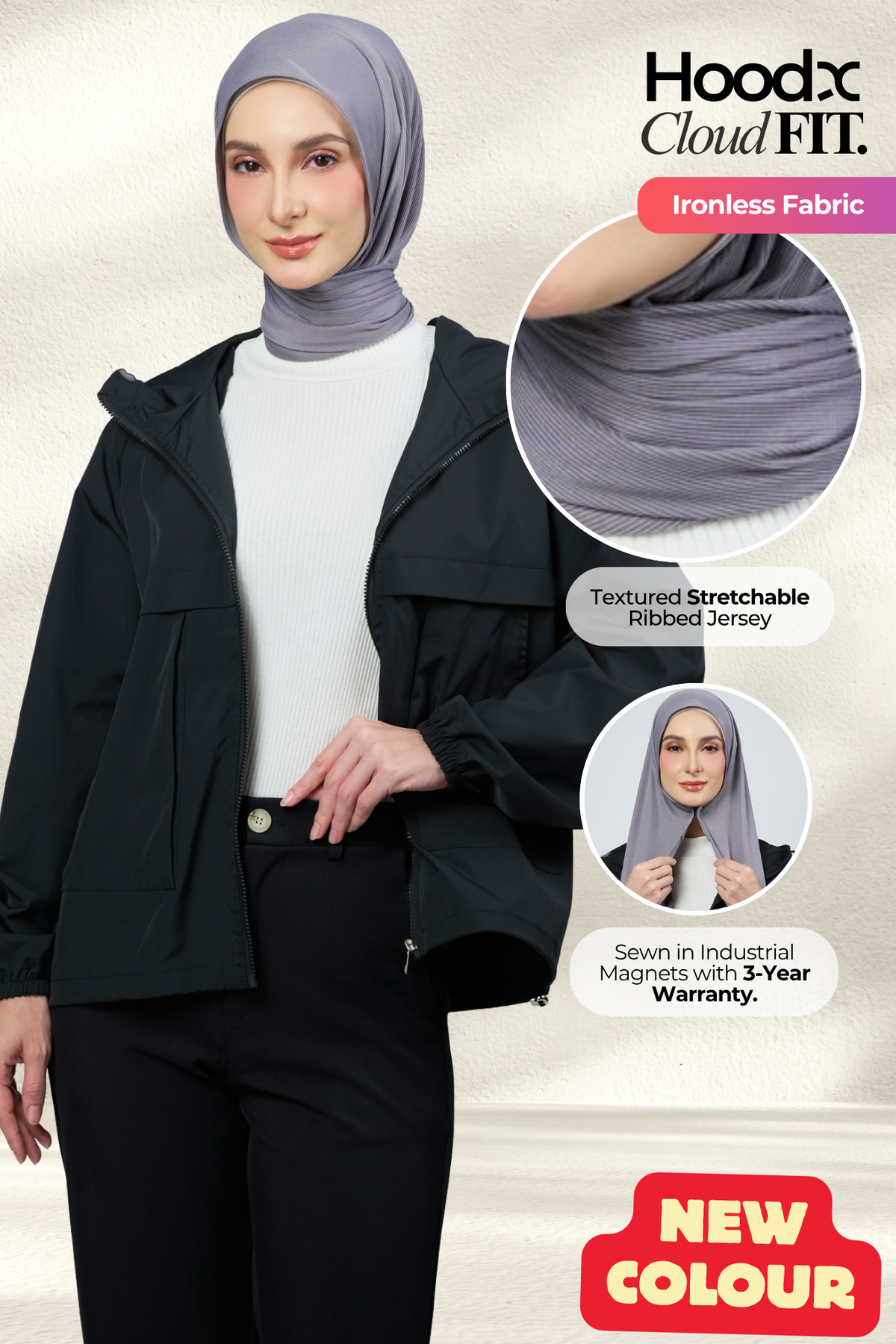 [★ New Colour] HoodX CloudFit in Platinum