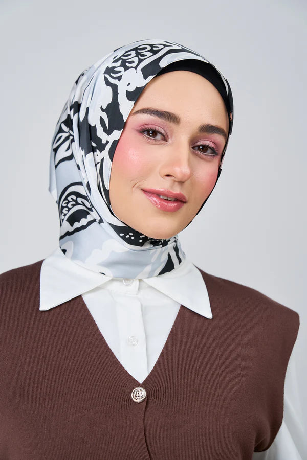 [★New] HoodX Luxe Printed Set in Noir