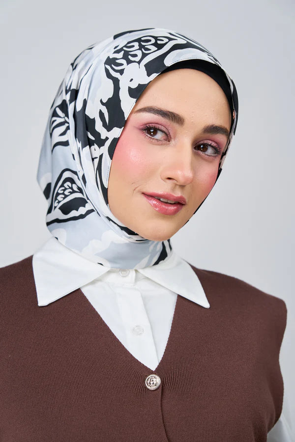 [★New] HoodX Luxe Printed Set in Noir