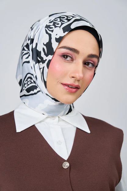 [★New] HoodX Luxe Printed Set in Noir