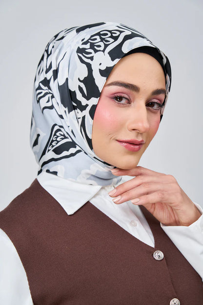 [★New] HoodX Luxe Printed Set in Noir