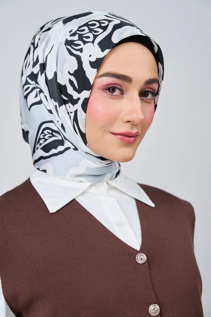 [★New] HoodX Luxe Printed Set in Noir
