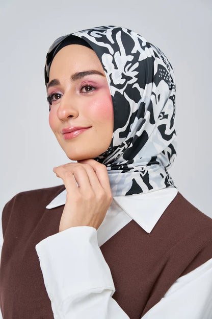 [★New] HoodX Luxe Printed Set in Noir